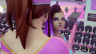 Sombra and Brigitte do naughty workout with facesitting