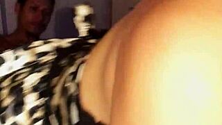 Can you imagine this hot big-ass babe getting her pussy filled with whipped cum while moaning in pleasure?