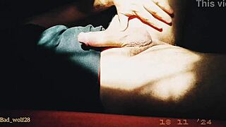 Hey that penis handjob at sunset looks crazy sensual with muscular bodybuilder in outdoor exhibitionist fetish