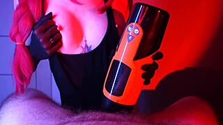 Brunette Teen 18+ Moans with Cute Pretty Sex Using New Toy and Blowjob