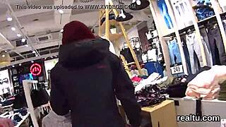 Gorgeous czech kitten teases with striptease in mall before hardcore anal pounding in pov reality.