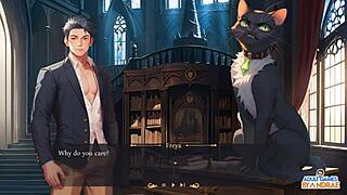 Ep6 banishing the ghost - lust gameplay with 3 some anal assfucking, big tits blowjob, and monster cock creampie in hentai group sex.