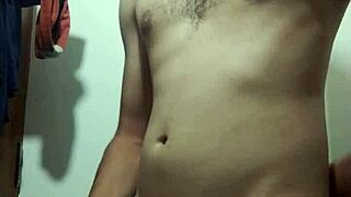 undressing for solo masturbation in bathroom!