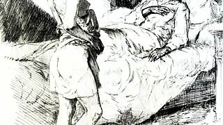 this vintage collection showcases antique cartoon art with retro erotic themes in a timeless style