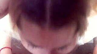 i woke up at 8 needing that big black cock cumshot in my mouth from interracial homemade action