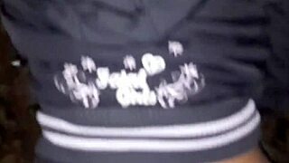 Dando Meu Cu No Matagal a Noite with Big Ass Creampie