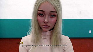 i'm being a dik with innocent busty blonde virgin begging me not to be mad