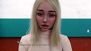 i'm being a dik with innocent busty blonde virgin begging me not to be mad