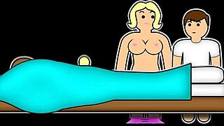 cute stepsis sasha tatcha volunteers as diego perez cock canvas in taboo pov ride