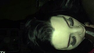 So this amateur 19yr old Spanish hoe is deepthroating that big black cock from the ghetto