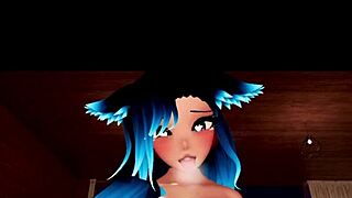 3D Huge Boobs Tits Job Blowjob in POV with Sound