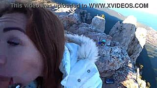 Amateur Mia Bandini Gets Risky Public Fuck On A Cliff With Cumshot And Deepthroat Blowjob