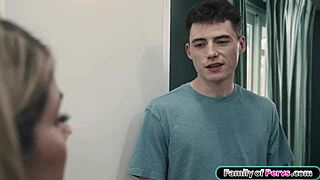 hey stepson, come take care of your busty stepmom with that big cock and deepthroat action