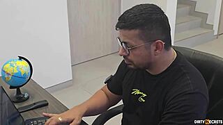 i secretly fuck my boss's stepdaughter in bedroom cowgirl and doggystyle