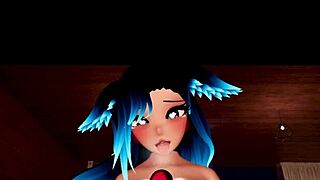 3D Huge Boobs Tits Job Blowjob in POV with Sound