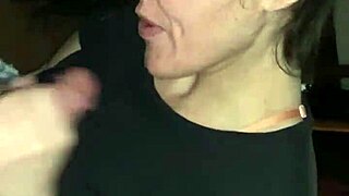 Sexy Maribel delivers intense blowjob on big monster cock with licking and sucking