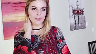 Blonde Teen Gobbles And Jerks Big Cock In POV With Cum In Mouth Finish