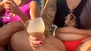 African Milf Exhibitionists Flashing on Beach Alone Wanting to Misbehave Without Husband Knowing