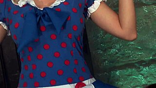 Kaia Kane scares blonde damsel Paige and fucks her with fingers and vibe in wet pussy licking orgasm.