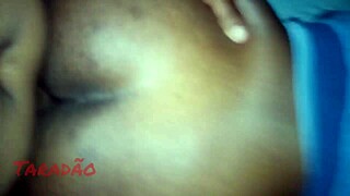 i'm pounding in the black ebony's huge ass from the side