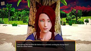 Amateur redhead with big tits plays intense game in episode 322