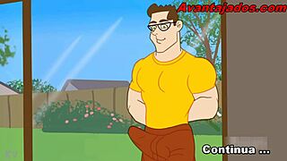hey, wanna see this hot cartoon gay interracial action with the muscular gardener getting it on?