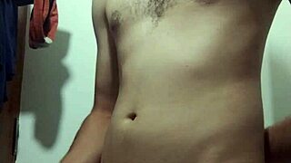 undressing for solo masturbation in bathroom!