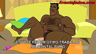 hey, wanna see this hot cartoon gay interracial action with the muscular gardener getting it on?