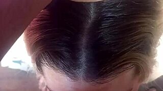 i woke up at 8 needing that big black cock cumshot in my mouth from interracial homemade action