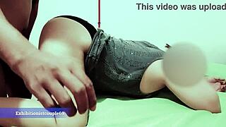 Moaning slut wife takes hardcore fucking from stranger with cumshot finish