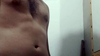 undressing for solo masturbation in bathroom!