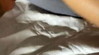 My thick cock explodes in girlfriend's wet tight pussy with rough moaning sex and cumshot on ass from homemade first time pounding