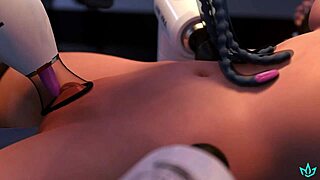 mercy experiences multiple climaxes and gets impregnated by dominant ai