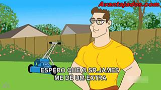 hey, wanna see this hot cartoon gay interracial action with the muscular gardener getting it on?