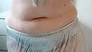 bbw with big ass and curvy belly dances sensually