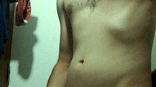 undressing for solo masturbation in bathroom!