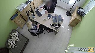 marvelous teen 18+ undresses and spreads tiny 18+ legs for money in office