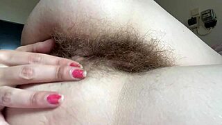 hairy ass fetish video with super hairy asshole close-up 😈