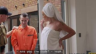 Was my milf neighbour so horny she fucked the robber and sucked his cock?