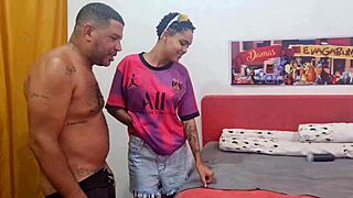 leo ogro activates reset mode on skinny teen slut with intense orgasm