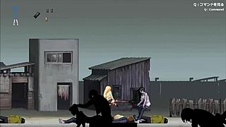 Blonde gets horny for anal assfucking in gangbang group banging game