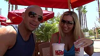 Blonde Milf Lisa Demarco in Fishnets and Heels Gets Deepthroat and Doggystyle Fucking 4k