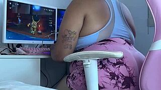 Gaming Gone Wrong With Embarrassing Farting Moment In Leggings