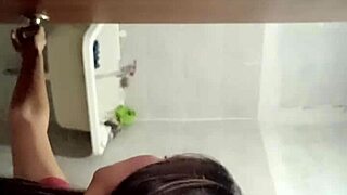 roommate sneaks in without concern leaving his load inside despite her boyfriend