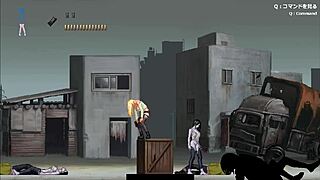 Blonde gets horny for anal assfucking in gangbang group banging game