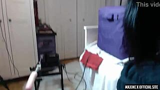 Maxine X Shoves Dildo Deep In Her Big Ass And Pussy For Solo Orgasm