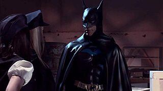 big tits babe in costume gets rough quickie orgasm in cosplay parody