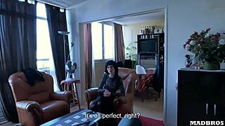 French goth girl contrasts cute looks with rough anal fucking by big black cock.