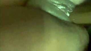 I fuck wet ebony pussy with dildo