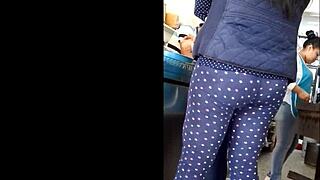 Spying On Voyeur Ass In Quesadillas Spot